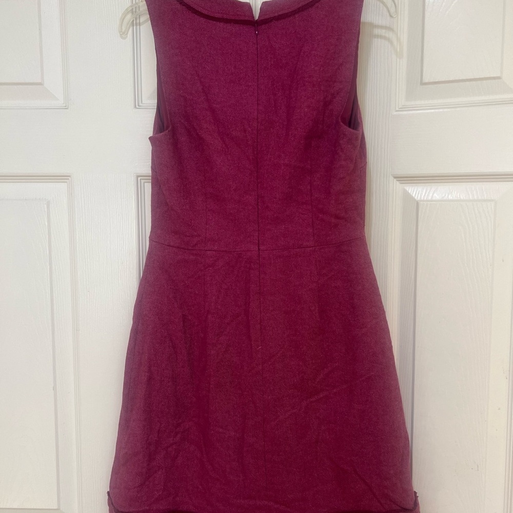 Banana Republic Herringbone Fringe 6 Wool blend office work Sheath‎ Dress smart - Picture 5 of 10